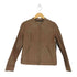 シンプリシテェ SIMPLICITE pig leather ピッグレザー比翼シングルライダースジャケット レディース 40