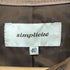 シンプリシテェ SIMPLICITE pig leather ピッグレザー比翼シングルライダースジャケット レディース 40