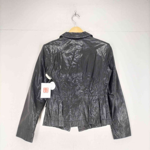 バナナリパブリック BANANA REPUBLIC lamb leather 00s ラムレザー2Bテーラードジャケット レディース S