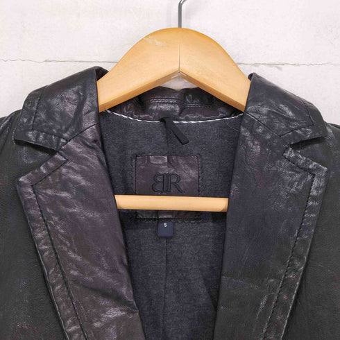 バナナリパブリック BANANA REPUBLIC lamb leather 00s ラムレザー2Bテーラードジャケット レディース S