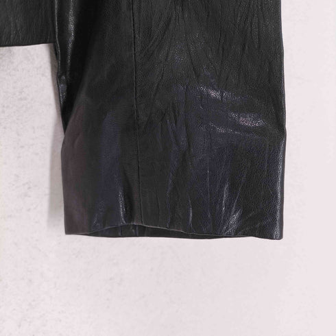 バナナリパブリック BANANA REPUBLIC lamb leather 00s ラムレザー2Bテーラードジャケット レディース S