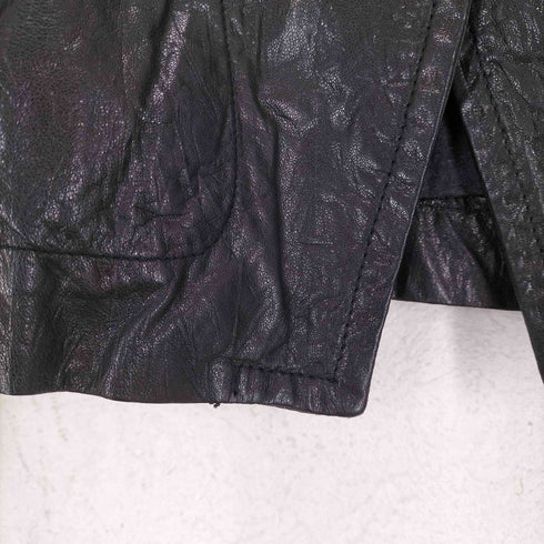 バナナリパブリック BANANA REPUBLIC lamb leather 00s ラムレザー2Bテーラードジャケット レディース S