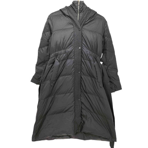 STYLE FLY はっ水 Aラインシルエットロングダウンコート レディース JPN:S