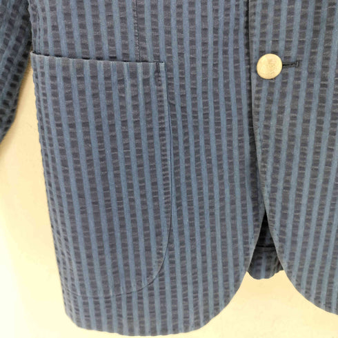 アザブテーラー 麻布テーラー AZABU TAILOR シアサッカー 2Bテーラードジャケット メンズ JPN:46