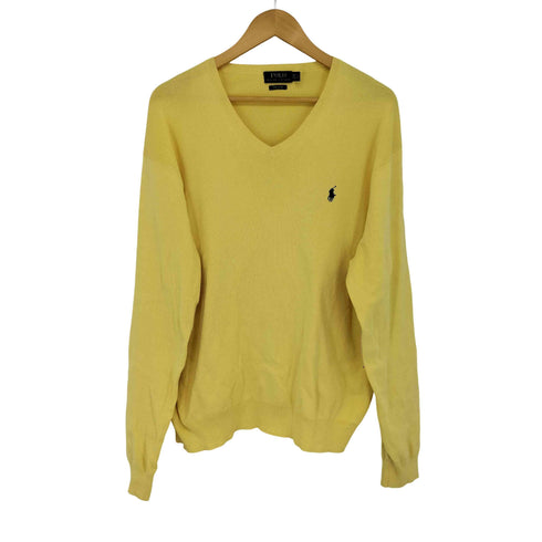 ポロラルフローレン POLO RALPH LAUREN Vネックコットンニット メンズ XXL