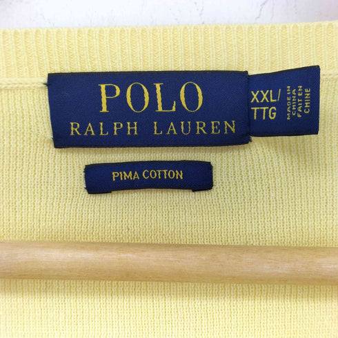 ポロラルフローレン POLO RALPH LAUREN Vネックコットンニット メンズ XXL