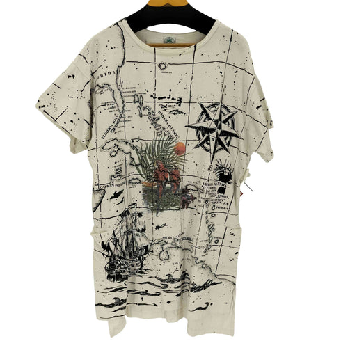 90s USA製 両面グラフィックプリント S/SオーバーサイズTシャツ メンズ ONE SIZE