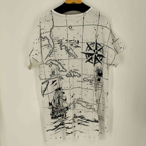 90s USA製 両面グラフィックプリント S/SオーバーサイズTシャツ メンズ ONE SIZE