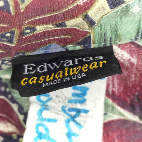 エドワーズ edwards USA製 コットンアロハシャツ メンズ JPN:M