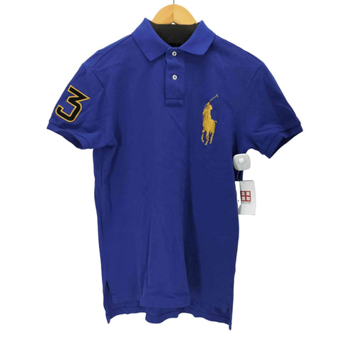 ポロバイラルフローレン Polo by RALPH LAUREN ビッグポニー CUSTOM FIT コットンポロシャツ メンズ import:S