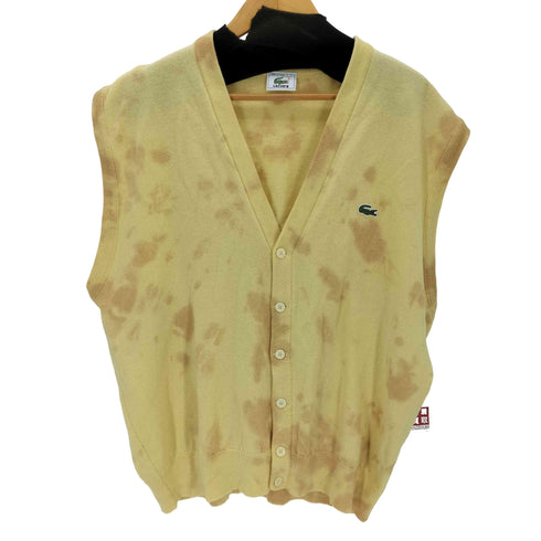 ラコステ LACOSTE 80-90s フランス製 ワンポイントロゴ タイダイニットベスト メンズ 7
