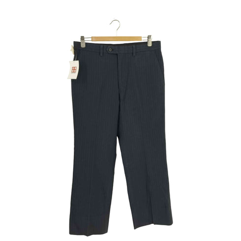 マーガレットハウエル MARGARET HOWELL ストライプ柄 ノータック ウールスラックス メンズ JPN:L