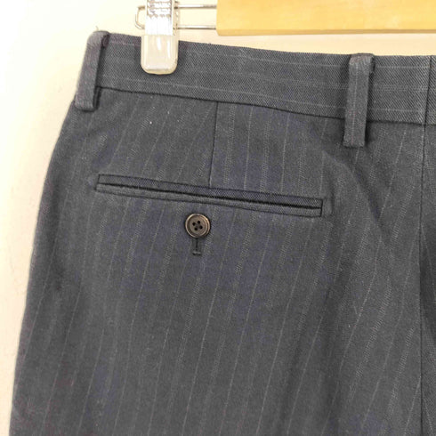 マーガレットハウエル MARGARET HOWELL ストライプ柄 ノータック ウールスラックス メンズ JPN:L