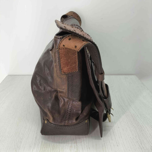 バリー BALLY フロントジップ レザー ショルダー バッグ メンズ