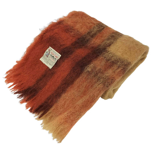 CLEN CREE モヘア マフラー チェック柄 メンズ