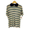 ORO Golden Threads 70-80S シースルー ボーダー S/S ポロシャツ VINTAGE メンズ import:XL