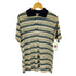ORO Golden Threads 70-80S シースルー ボーダー S/S ポロシャツ VINTAGE メンズ import:XL