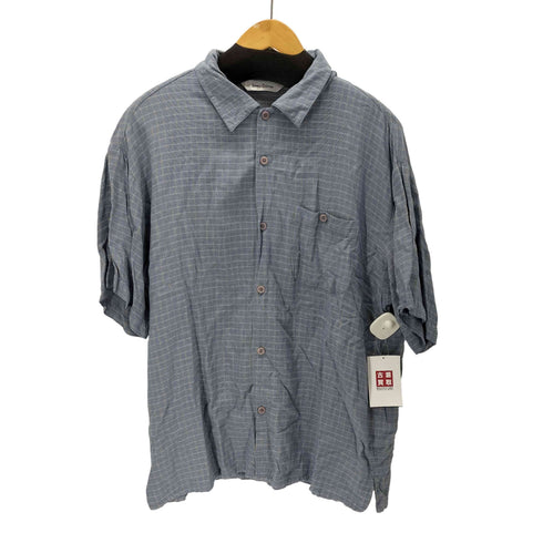 LINEA DOME 韓国製 レーヨン S/S チェックシャツ メンズ import:L