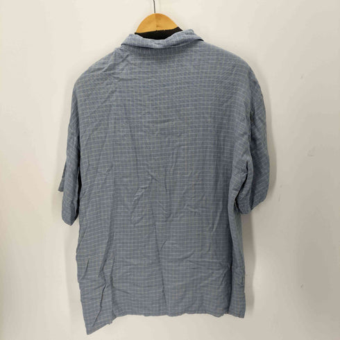 LINEA DOME 韓国製 レーヨン S/S チェックシャツ メンズ import:L