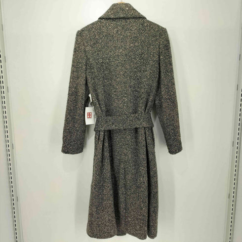 Amare カシミヤウール ヘリンボーン ダブル チェスターコート レディース JPN:L