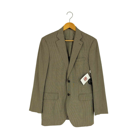 ダーバン DURBAN SUPER 130'S WOOL AND SILK 600 千鳥格子 2Bテーラードジャケット メンズ 94A6