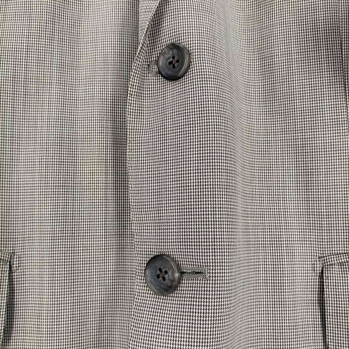 ダーバン DURBAN SUPER 130'S WOOL AND SILK 600 千鳥格子 2Bテーラードジャケット メンズ 94A6