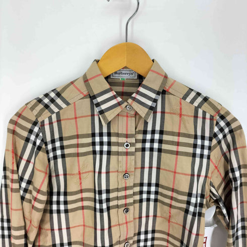バーバリーズ BURBERRYS 80-90S OLD ホースシャドウ ノバチェック L/S シャツ レディース