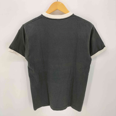 ウエアハウス WAREHOUSE DUBBLE WORKS TRITON フロント ロゴ リンガー Tシャツ メンズ JPN:S