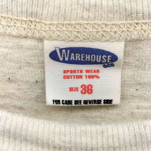 ウエアハウス WAREHOUSE MOON WALK 月面着陸記念 フロント ロゴ クルーネック S/S Tシャツ メンズ 36