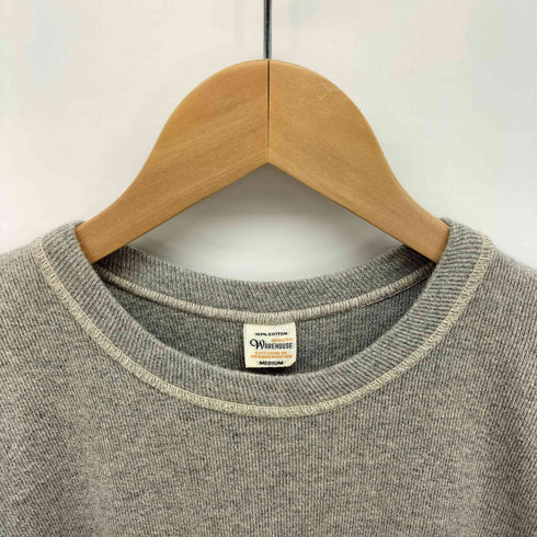 ウエアハウス WAREHOUSE リブ サーマル クルーネック S/S カットソー メンズ JPN:M
