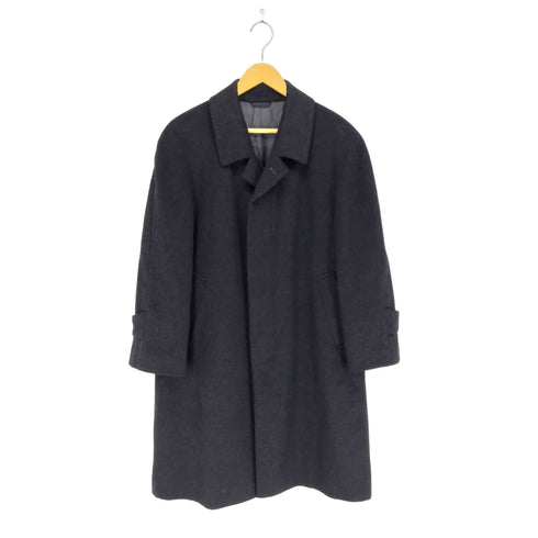 pure cashmere カシミヤ100比翼ステンカラーコート メンズ 88