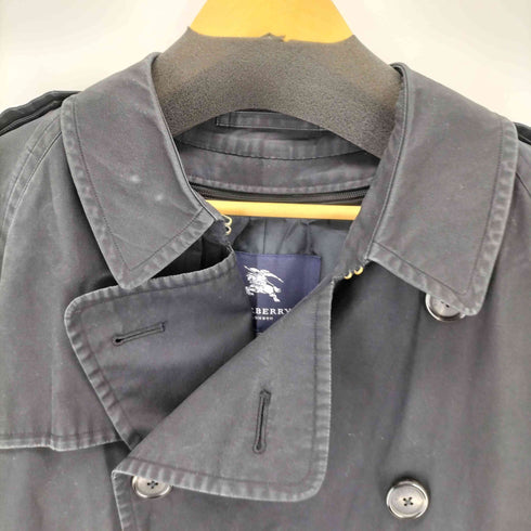 バーバリーロンドン BURBERRY LONDON カシミヤ混ノバチェックライナー付き 裏地ノバチェックトレンチコート メンズ 94-175-6