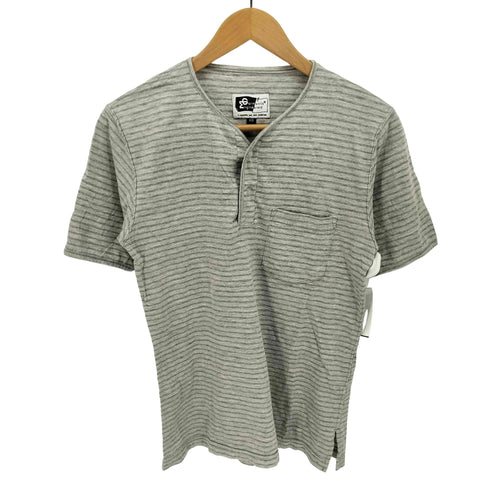 エンジニアードガーメンツ Engineered Garments 旧タグ ヘンリーネック ボーダー S/S カットソー メンズ JPN:XS