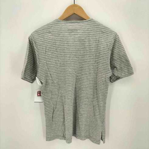 エンジニアードガーメンツ Engineered Garments 旧タグ ヘンリーネック ボーダー S/S カットソー メンズ JPN:XS