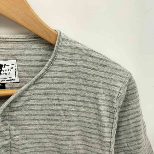 エンジニアードガーメンツ Engineered Garments 旧タグ ヘンリーネック ボーダー S/S カットソー メンズ JPN:XS