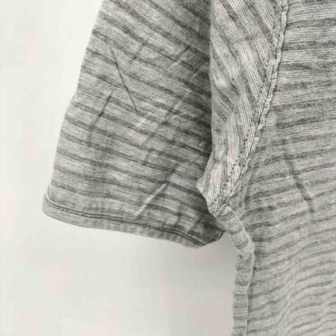 エンジニアードガーメンツ Engineered Garments 旧タグ ヘンリーネック ボーダー S/S カットソー メンズ JPN:XS