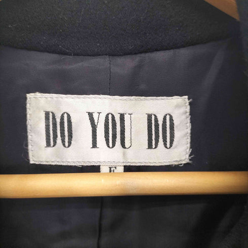 DO YOU DO cashmere カシミヤ混デザインコート レディース