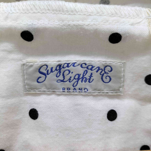 シュガーケーン SUGAR CANE LIGHT BRAND ドット柄 ジップアップ シャツフーディ メンズ import:S
