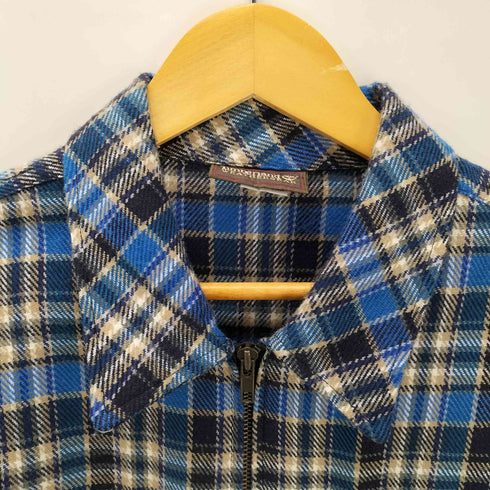 ティンバーランド Timberland 90S WEATHERGEAR コットン フランネル ジップアップ シャツ ジャケット メンズ