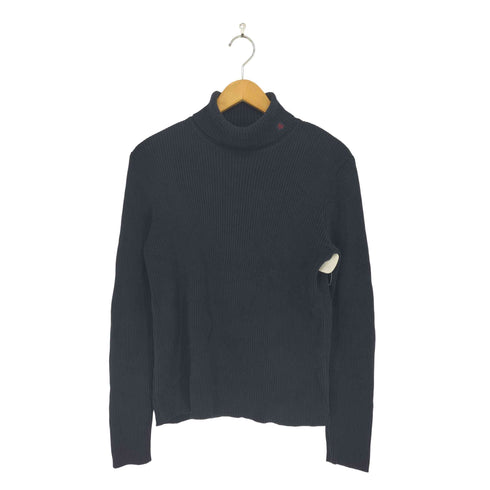 ローレンラルフローレン LAUREN RALPH LAUREN ネックロゴ刺繍タートルネックニット レディース L