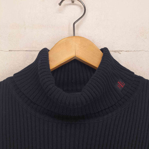 ローレンラルフローレン LAUREN RALPH LAUREN ネックロゴ刺繍タートルネックニット レディース L