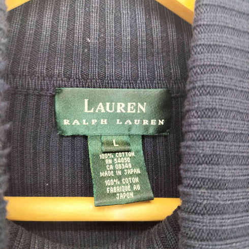 ローレンラルフローレン LAUREN RALPH LAUREN ネックロゴ刺繍タートルネックニット レディース L