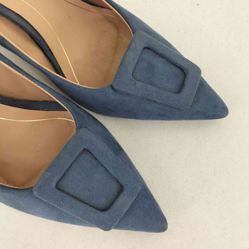 ザラ ZARA TRAFALUC スエードヒールパンプス レディース 36