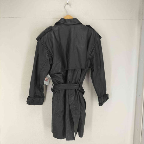 cow leather レザートレンチコート レディース