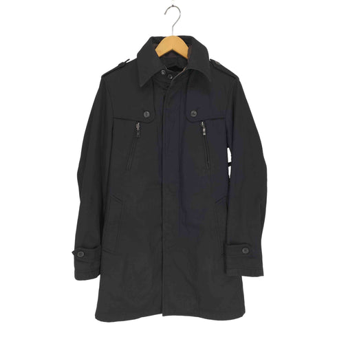 キャサリンハムネットロンドン KATHARINE HAMNETT LONDON ジップポケット比翼ステンカラーコート メンズ JPN:M