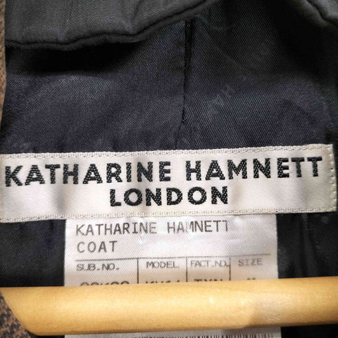 キャサリンハムネットロンドン KATHARINE HAMNETT LONDON ジップポケット比翼ステンカラーコート メンズ JPN:M