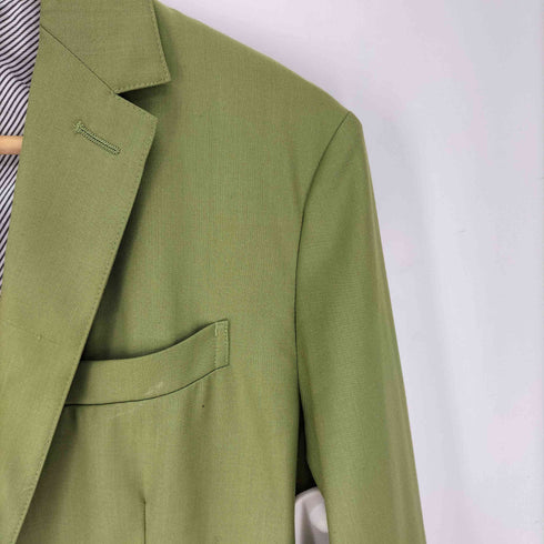 ミッシェルクランオム MICHEL KLEIN HOMME 裏地ストライプ 1B シングル テーラードジャケット メンズ FR:48