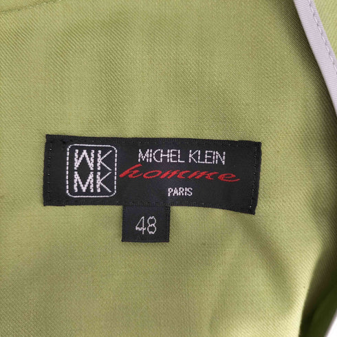 ミッシェルクランオム MICHEL KLEIN HOMME 裏地ストライプ 1B シングル テーラードジャケット メンズ FR:48