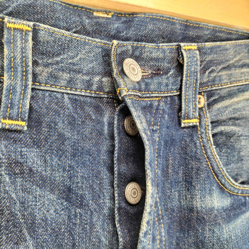 リーバイスヴィンテージクロージング Levis Vintage Clothing USA製 501XX 1947model bigE 革パッチ セルビッチ ボタンフライデニムパンツ メンズ 33×32