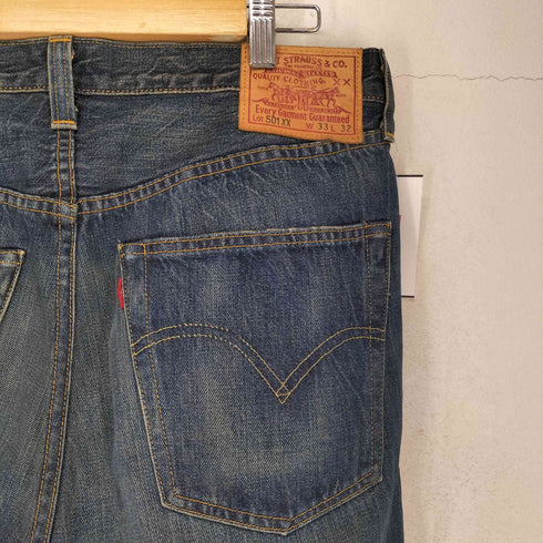 リーバイスヴィンテージクロージング Levis Vintage Clothing USA製 501XX 1947model bigE 革パッチ セルビッチ ボタンフライデニムパンツ メンズ 33×32